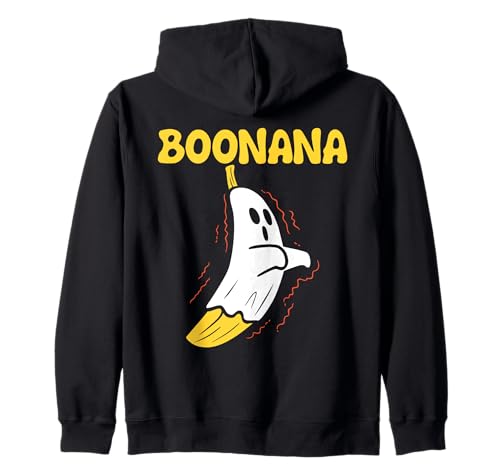 Boonana Süßes Geister-Bananen-Kostüm für Herren und Damen Kapuzenjacke von Halloween Costume Tees Gifts
