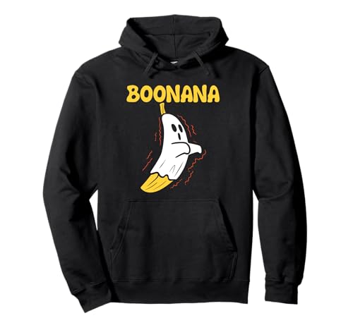 Boonana Süßes Geister-Bananen-Kostüm für Herren und Damen Pullover Hoodie von Halloween Costume Tees Gifts