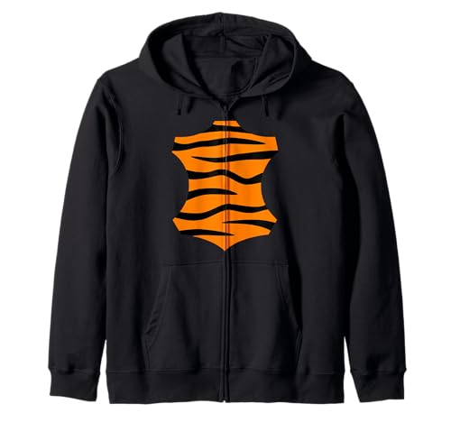 Tiger Brust Halloween Kostüm Lustige Männer Jungen Tiger Kostüme Kapuzenjacke von Halloween Costumes Men Women Dad Funny Boys Girls