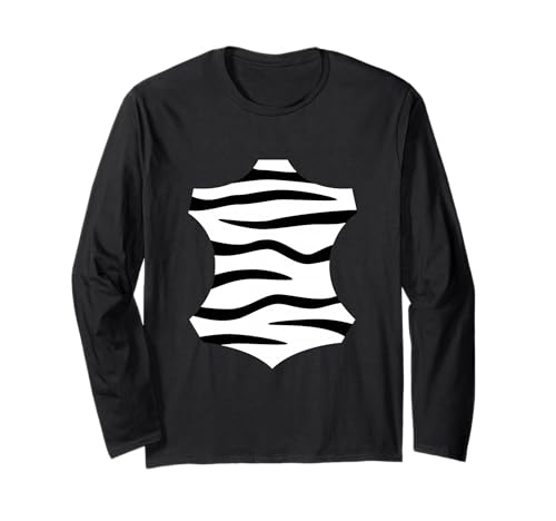 Zebra Halloween Kostüm Lustig Männer Jungen Zebras Lustige Tiere Langarmshirt von Halloween Costumes Men Women Dad Funny Boys Girls