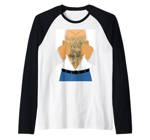 Haarige Brust Halloween Kostüm Lustige Männer Haar Papa Kostüme Raglan Haarige Brust Halloween Kostüm Lustige Männer Haar Papa Kostüme Raglan von Halloween Costumes Men Women Dad Funny Brother Fun