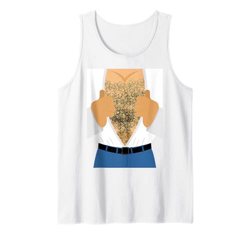 Haarige Brust Halloween Kostüm Lustige Männer Haar Papa Kostüme Tank Top von Halloween Costumes Men Women Dad Funny Brother Fun