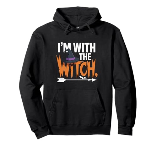 Halloween-Shirts für Männer I'm with The Witch Lustiges Halloween Pullover Hoodie Halloween-Shirts für Männer I'm with The Witch Lustiges Halloween Pullover Hoodie von Halloween Couples Funny Witch Matching Men Husband