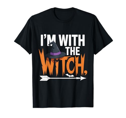 Halloween-Shirts für Männer I'm with The Witch Lustiges Halloween T-Shirt Halloween-Shirts für Männer I'm with The Witch Lustiges Halloween T-Shirt von Halloween Couples Funny Witch Matching Men Husband
