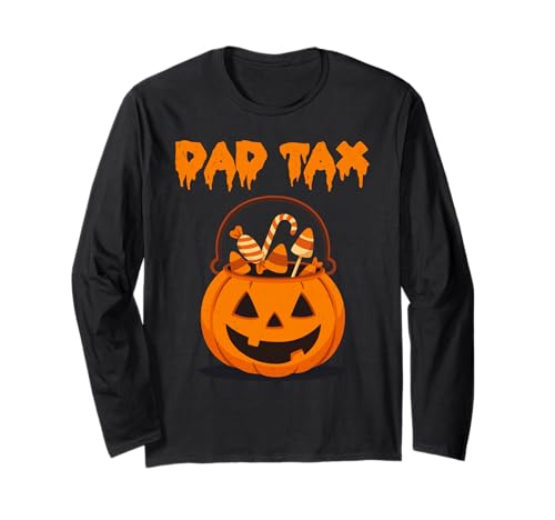 Dad Tax Halloween Lustiger Papa Kürbis Trick Or Treat Männer Langarmshirt Dad Tax Halloween Lustiger Papa Kürbis Trick Or Treat Männer Langarmshirt von Halloween Dad Tax Pumpkin Spooky Season Men