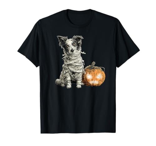 Border Collie Hund Mama Happy Halloween Herren Damen T-Shirt Border Collie Hund Mama Happy Halloween Herren Damen T-Shirt von Halloween Dog Lover Owner Border collie Mummy