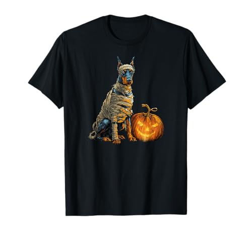 Dobermann Hund Mama Happy Halloween Männer Frauen T-Shirt Dobermann Hund Mama Happy Halloween Männer Frauen T-Shirt von Halloween Dog Lover Owner Doberman Mummy