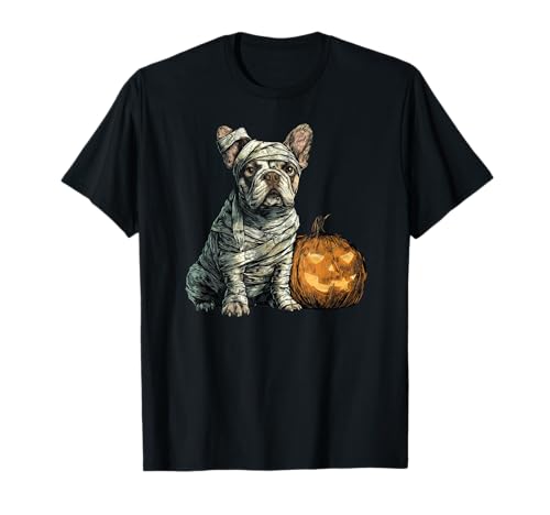 Französische Bulldogge Hund Mama Happy Halloween Männer Frauen T-Shirt Französische Bulldogge Hund Mama Happy Halloween Männer Frauen T-Shirt von Halloween Dog Lover Owner French bulldog Mummy