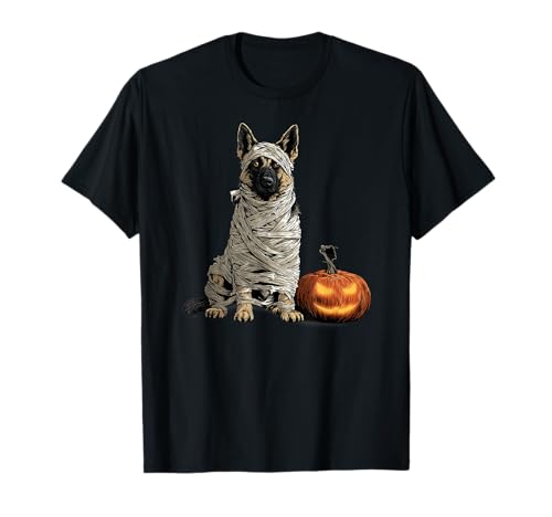 Deutscher Schäferhund Mama Happy Halloween Männer Frauen T-Shirt Deutscher Schäferhund Mama Happy Halloween Männer Frauen T-Shirt von Halloween Dog Lover Owner German shepherd Mummy