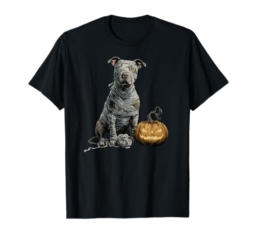 Pitbull Hund Mama Happy Halloween Männer Frauen T-Shirt Pitbull Hund Mama Happy Halloween Männer Frauen T-Shirt von Halloween Dog Lover Owner Pitbull Mummy