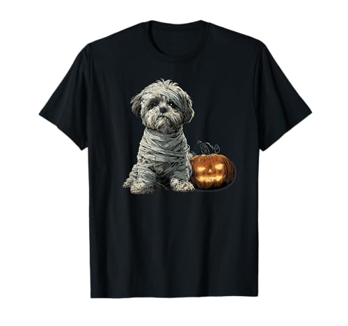 Shih Tzu Hund Mama Happy Halloween Männer Frauen T-Shirt Shih Tzu Hund Mama Happy Halloween Männer Frauen T-Shirt von Halloween Dog Lover Owner Shih Tzu Mummy