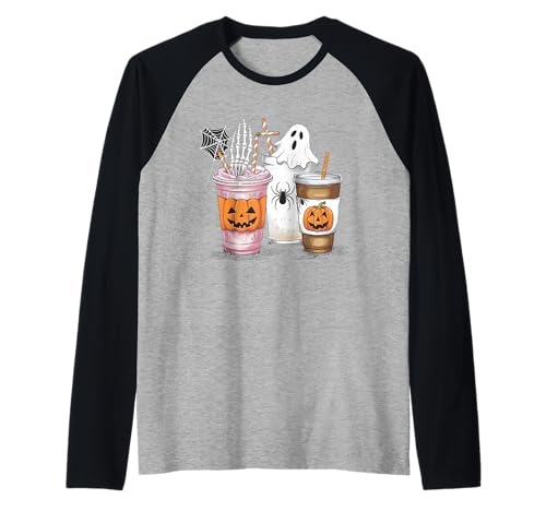 Halloween Getränke Skelett Gruselige Geister Spinne Kürbis Kinder Raglan Halloween Getränke Skelett Gruselige Geister Spinne Kürbis Kinder Raglan von Halloween Drinks