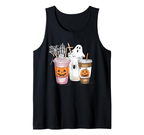 Halloween Getränke Skelett Gruselige Geister Spinne Kürbis Kinder Tank Top Halloween Getränke Skelett Gruselige Geister Spinne Kürbis Kinder Tank Top von Halloween Drinks