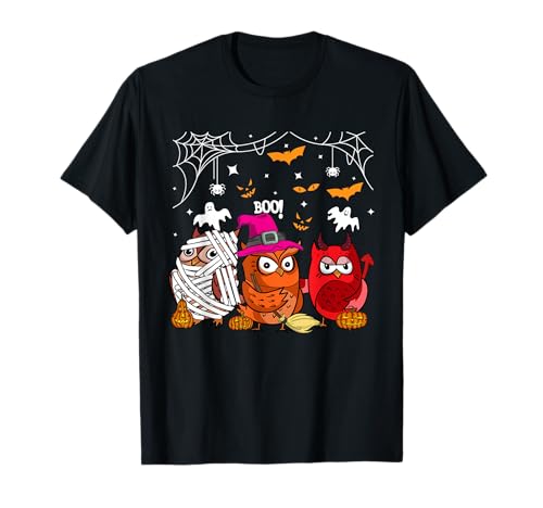 Eulen Halloween Mädchen Hexe Eule Fun Kostüm T-Shirt Eulen Halloween Mädchen Hexe Eule Fun Kostüm T-Shirt von Halloween Eulen