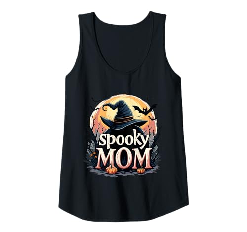 Damen Spooky Mom Hexenhut Halloween Tank Top Damen Spooky Mom Hexenhut Halloween Tank Top von Halloween Familie Mama Humor