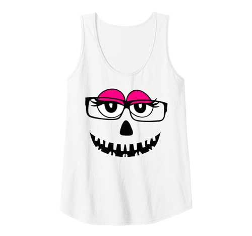 Damen Lustiges gruseliges gruseliges Gesicht Kürbisgesicht Halloween Frauen Tank Top Damen Lustiges gruseliges gruseliges Gesicht Kürbisgesicht Halloween Frauen Tank Top von Halloween Family Matching Shirts Apparel