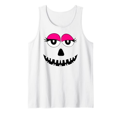Lustige gruselige gruselige Süßigkeiten Halloween Gesicht Kürbis Gesicht Frauen Tank Top Lustige gruselige gruselige Süßigkeiten Halloween Gesicht Kürbis Gesicht Frauen Tank Top von Halloween Family Matching Shirts Apparel