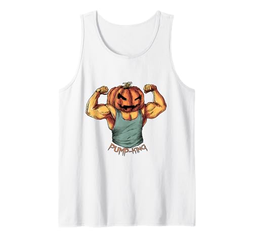 Herren Lustiger Pump King Halloween Kürbis Gym Bodybuilder Flex Tank Top Herren Lustiger Pump King Halloween Kürbis Gym Bodybuilder Flex Tank Top von Halloween Fitnessstudio Kürbis Bodybuilder Kostüm