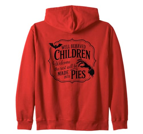 Gut erzogene Kinder willkommen Kapuzenjacke Gut erzogene Kinder willkommen Kapuzenjacke von Halloween Fun Quotes Humorous Sayings