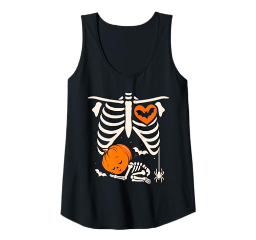 Damen Halloween Lustiges Kostüm Schwangere Frau Kürbis Rippenkäfig Tank Top Damen Halloween Lustiges Kostüm Schwangere Frau Kürbis Rippenkäfig Tank Top von Halloween Funny Costume Pregnant Woman Pumpkin