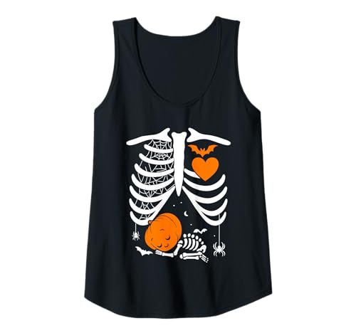 Damen Halloween Lustiges Kostüm Schwangere Frau Kürbis Rippenkäfig Tank Top Damen Halloween Lustiges Kostüm Schwangere Frau Kürbis Rippenkäfig Tank Top von Halloween Funny Costume Pregnant Woman Pumpkin