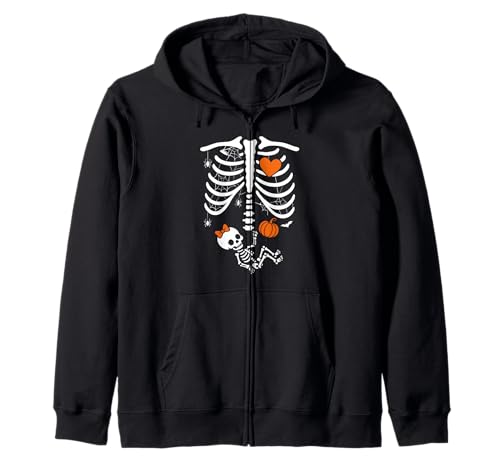 Kostüm Schwangere Frau Skelett Halloween Schwangerschaft Mädchen Kapuzenjacke Kostüm Schwangere Frau Skelett Halloween Schwangerschaft Mädchen Kapuzenjacke von Halloween Funny Costume Pregnant Woman Pumpkin