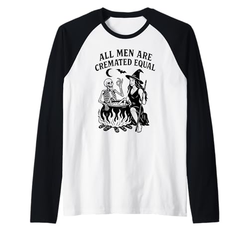 Halloween Alle Männer sind gleich eingeäschert Raglan Halloween Alle Männer sind gleich eingeäschert Raglan von Halloween Funny