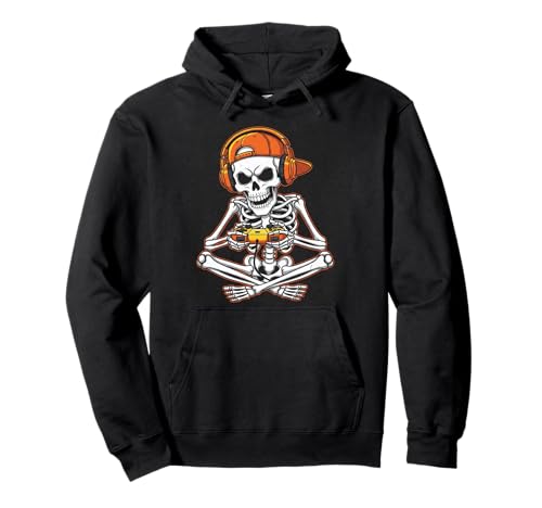 Lustiges Skelett Gamer Halloween Video Gaming Jungen Herren Kinder Pullover Hoodie Lustiges Skelett Gamer Halloween Video Gaming Jungen Herren Kinder Pullover Hoodie von Halloween Game Humor Costume Funny Skeleton