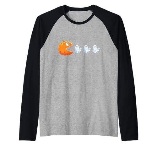 Halloween Gamer Kürbis Lustige Geister Kinder Frauen Männer Raglan Halloween Gamer Kürbis Lustige Geister Kinder Frauen Männer Raglan von Halloween Gamer Ghosts Kids Women Men