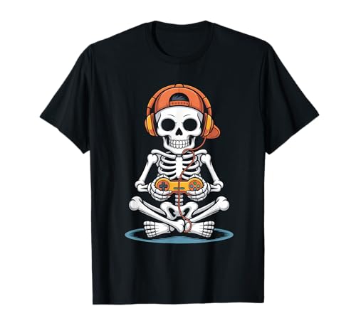 Funny Halloween Gamer Skeleton Kids Boys Girls Men Women T-Shirt Funny Halloween Gamer Skeleton Kids Boys Girls Men Women T-Shirt von Halloween Gamer Skeleton Teens and Gamers