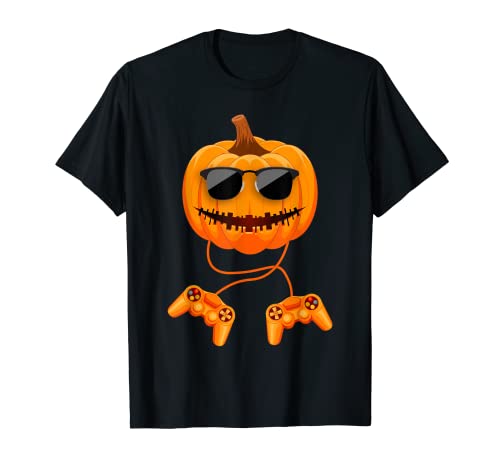 Halloween Gamer Kostüm Gruseliger Kürbis für Männer Jungen Gaming T-Shirt Halloween Gamer Kostüm Gruseliger Kürbis für Männer Jungen Gaming T-Shirt von Halloween Gaming Costumes By HeroTee
