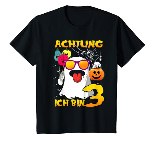 Kinder Halloween Geister 3. Geburtstag Junge Mädchen 3 Jahre Kostüm T-Shirt Kinder Halloween Geister 3. Geburtstag Junge Mädchen 3 Jahre Kostüm T-Shirt von Halloween Geburtstag