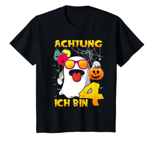 Kinder Halloween Geister 4. Geburtstag Junge Mädchen 4 Jahre Kostüm T-Shirt Kinder Halloween Geister 4. Geburtstag Junge Mädchen 4 Jahre Kostüm T-Shirt von Halloween Geburtstag