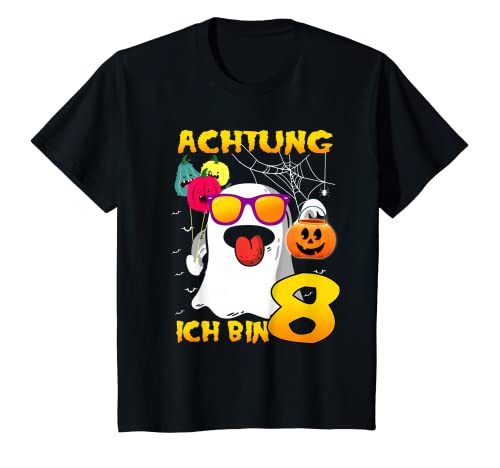 Kinder Halloween Geister 8. Geburtstag Junge Mädchen 8 Jahre Kostüm T-Shirt Kinder Halloween Geister 8. Geburtstag Junge Mädchen 8 Jahre Kostüm T-Shirt von Halloween Geburtstag