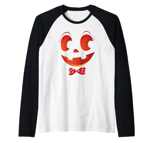 Geister Kostüm Lustiges Ghul Gesicht Fun Halloween Kinder Raglan Geister Kostüm Lustiges Ghul Gesicht Fun Halloween Kinder Raglan von Halloween Geister Kürbisgesicht Damen & Mädchen