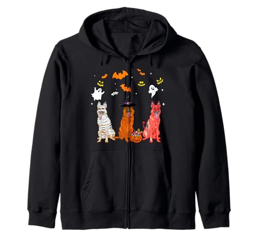 Halloween Deutscher Schäferhund Liebhaber Mama Hexe Dämon Kapuzenjacke von Halloween German Shepherd Dogs Lovers Costume