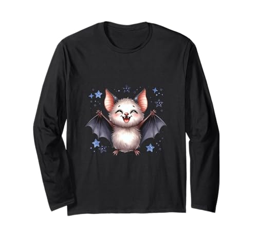 Lustige Fledermaus mit Sternen für Kinder - Halloween Langarmshirt Lustige Fledermaus mit Sternen für Kinder - Halloween Langarmshirt von Halloween Geschenke Kinder Grusel Geschenkideen