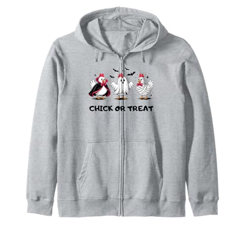 Lustiges Küken oder Leckerli Halloween Gruseljahresgeschenk Männer Frauen Kapuzenjacke Lustiges Küken oder Leckerli Halloween Gruseljahresgeschenk Männer Frauen Kapuzenjacke von Halloween Ghost Chicken Fall Vibes Graphic Design