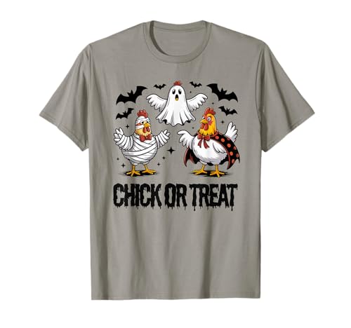 Lustiges Küken oder Leckerli Halloween Gruseljahresgeschenk Männer Frauen T-Shirt Lustiges Küken oder Leckerli Halloween Gruseljahresgeschenk Männer Frauen T-Shirt von Halloween Ghost Chicken Fall Vibes Graphic Design
