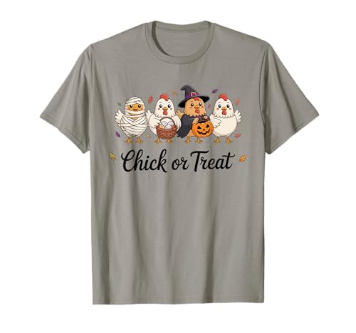 Lustiges Küken oder Leckerli Halloween Gruseljahresgeschenk Männer Frauen T-Shirt Lustiges Küken oder Leckerli Halloween Gruseljahresgeschenk Männer Frauen T-Shirt von Halloween Ghost Chicken Fall Vibes Graphic Design