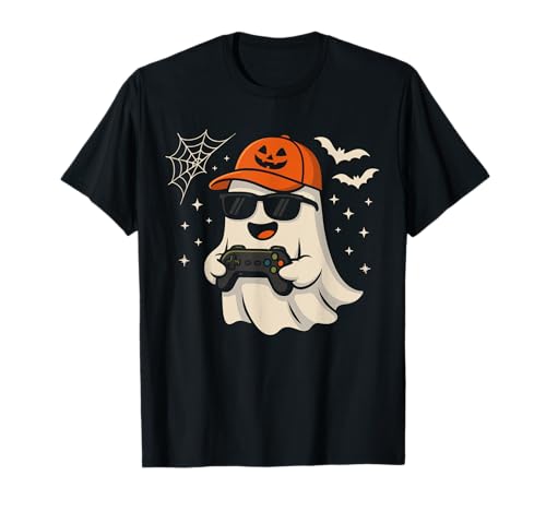 Halloween Ghost Gamer Lustiges Kostüm Gaming Herren Jungen Kinder T-Shirt Halloween Ghost Gamer Lustiges Kostüm Gaming Herren Jungen Kinder T-Shirt von Halloween Ghost Gamer Spooky Men Kids Apparel