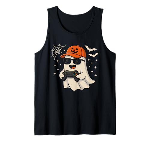 Halloween Ghost Gamer Lustiges Kostüm Gaming Herren Jungen Kinder Tank Top Halloween Ghost Gamer Lustiges Kostüm Gaming Herren Jungen Kinder Tank Top von Halloween Ghost Gamer Spooky Men Kids Apparel