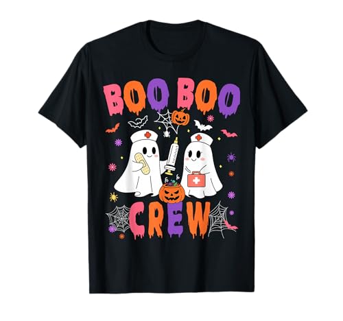 Spooky Boo Crew Nurse Lustiger Geist Halloween Herren Damen T-Shirt Spooky Boo Crew Nurse Lustiger Geist Halloween Herren Damen T-Shirt von Halloween Ghost Nurse Medical Staff Kids Adults