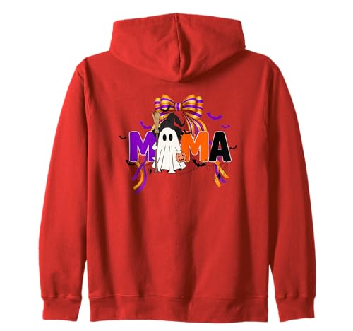 Halloween-Spaß mit Mama Ghost Witch Kapuzenjacke Halloween-Spaß mit Mama Ghost Witch Kapuzenjacke von Halloween Ghost Witch Moms Broom Fun
