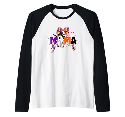 Halloween-Spaß mit Mama Ghost Witch Raglan Halloween-Spaß mit Mama Ghost Witch Raglan von Halloween Ghost Witch Moms Broom Fun