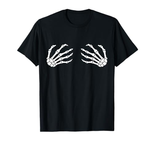 Halloween, Skeletthände, Brüste, lustig für Frauen T-Shirt von Halloween Gifts by Art Like Wow