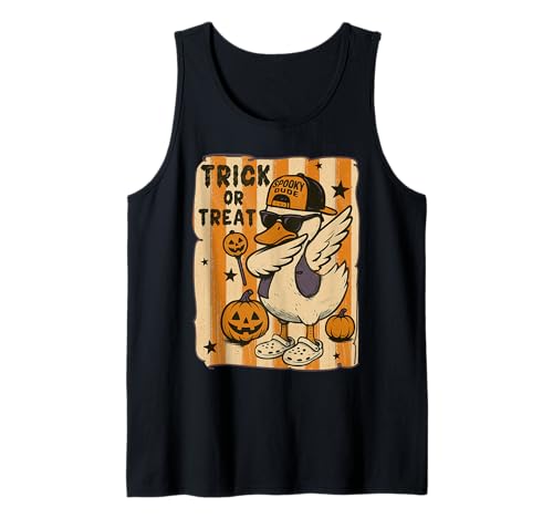 Jungen Halloween Gans Gruseliges Dabbing Kinder Party Stripe Dude Tank Top Jungen Halloween Gans Gruseliges Dabbing Kinder Party Stripe Dude Tank Top von Halloween Goose Tees of NYC