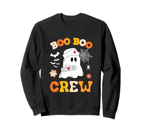 Groovy Boo Crew Krankenschwester Lustiges Gespenst Damen Halloween-Krankenschwester Sweatshirt Groovy Boo Crew Krankenschwester Lustiges Gespenst Damen Halloween-Krankenschwester Sweatshirt von Halloween Groovy Boo Boo Crew Nurse women Ghost