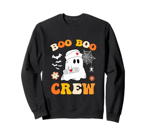 Groovy Boo Crew Krankenschwester Lustiges Gespenst Damen Halloween-Krankenschwester Sweatshirt Groovy Boo Crew Krankenschwester Lustiges Gespenst Damen Halloween-Krankenschwester Sweatshirt von Halloween Groovy Boo Boo Crew Nurse women Ghost
