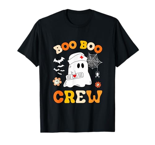 Groovy Boo Crew Krankenschwester Lustiges Gespenst Damen Halloween-Krankenschwester T-Shirt Groovy Boo Crew Krankenschwester Lustiges Gespenst Damen Halloween-Krankenschwester T-Shirt von Halloween Groovy Boo Boo Crew Nurse women Ghost